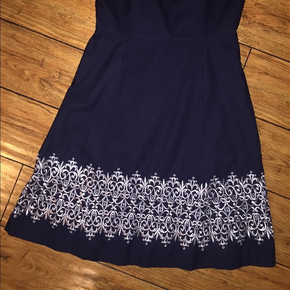 Ann Taylor LOFT Cocktail Dress Navy - Picture 5 of 7
